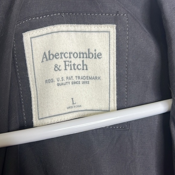 Abercrombie & Fitch Gray Drape Moto Cargo Utility Jacket - Picture 4 of 9